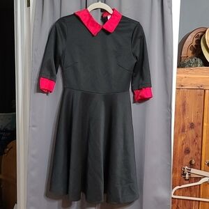 NWT XIN FU Vintage-look Black Red Dress Size M